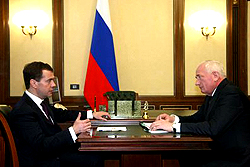 Dmitry Medvedev and Viktor Kress