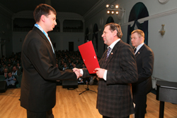 Congratulations of the winner from deputies of the Duma