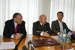 Boris Malzew, Wladimir Platonow und Aleksandr Semennikow