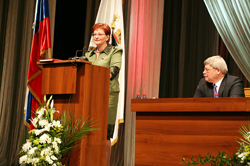 Duma Speaker Oksana Kozlovskaya